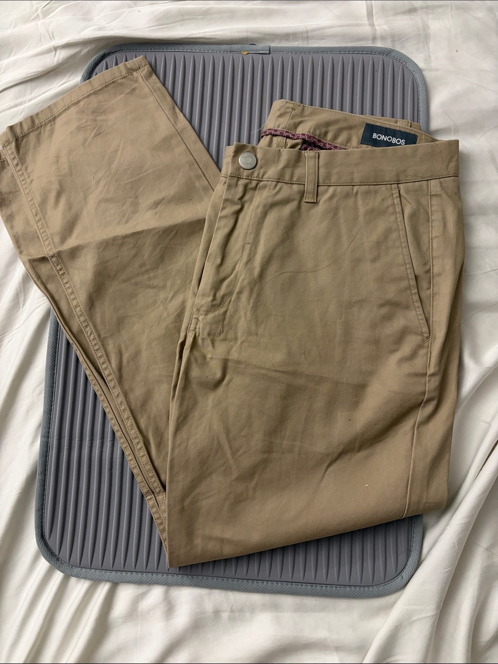Bonobos Tan Chino Pants - Slim Casual